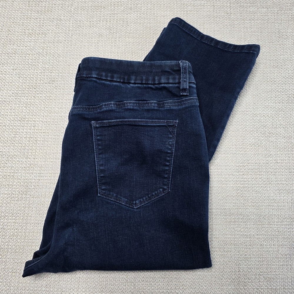 Chico's Size 2 Jeans‎ Women Size 12  Straight Leg Dark Wash Stretch